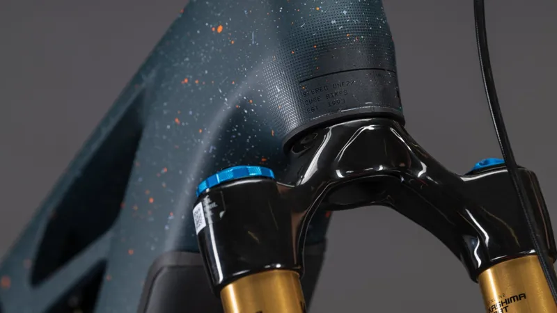 Cube Stereo Hybrid one77 HPC SLT 800 Full Suspension Electric Mountain Bike 2026 in Galaxy/Orange-7