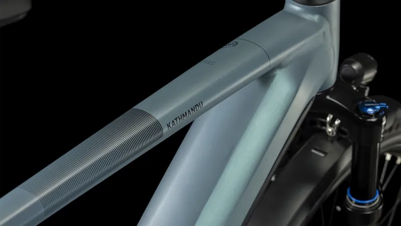 Cube Kathmandu Abs 750 Electric Hybrid Bike 2025 In Grey/Blue-2