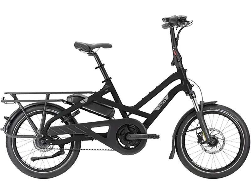 Balfes Bikes Tern HSD P5i Electric Cargo Bike 2026 in Satin Black | Free postage over £30, £10 off first order, price match & 0% finance.