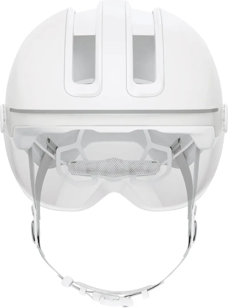 ABUS Hud-y Ace Helmet in Pure White-2
