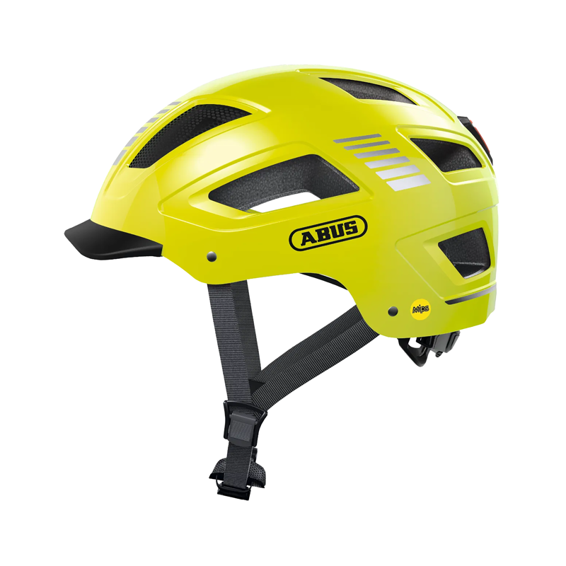 Balfes Bikes Abus ABUS Hyban 2.0 MIPS Helmet in Signal | Free postage over £30, £10 off first order, price match & 0% finance.