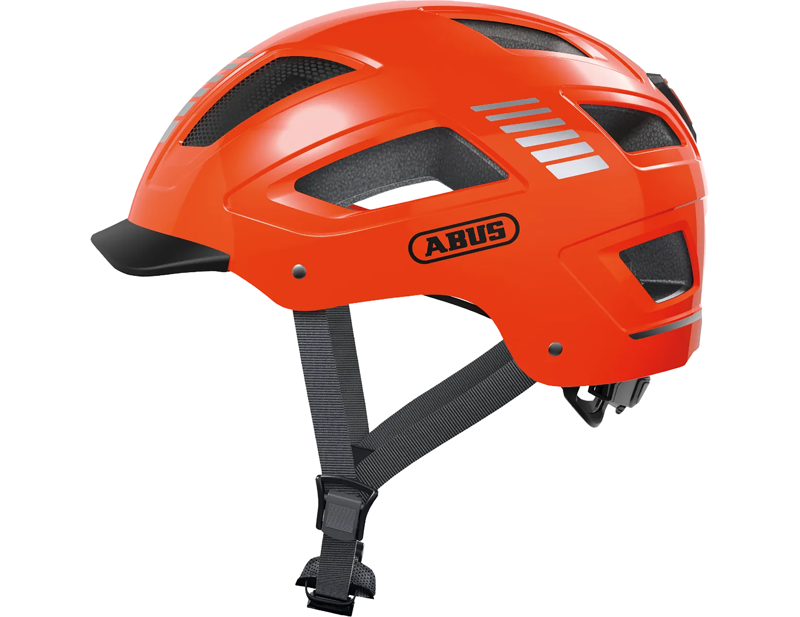 Balfes Bikes Abus Hyban Helmet 2.0 in Signal Orange | Free postage over £30, £10 off first order, price match & 0% finance.