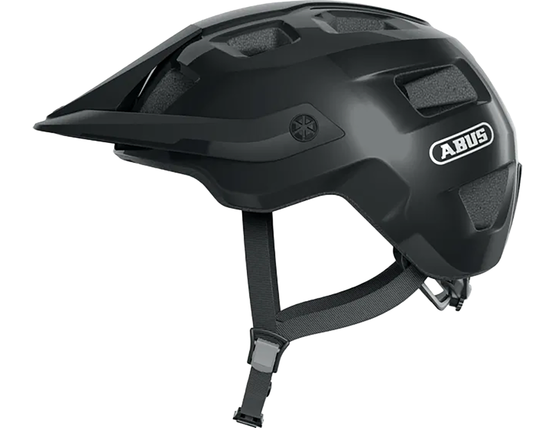 Balfes Bikes Abus Motrip MTB Helmet in Shiny Black | Free postage over £30, £10 off first order, price match & 0% finance.