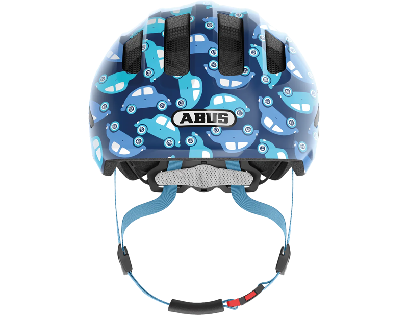 Abus Smiley 3.0 Kids LED Helmet in Blue Car-1