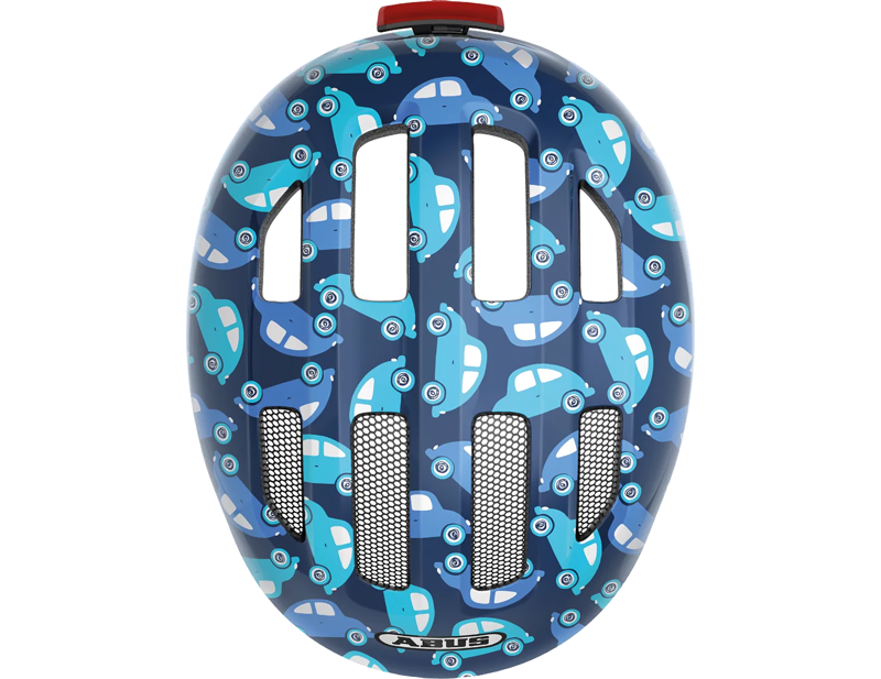 Abus Smiley 3.0 Kids LED Helmet in Blue Car-3