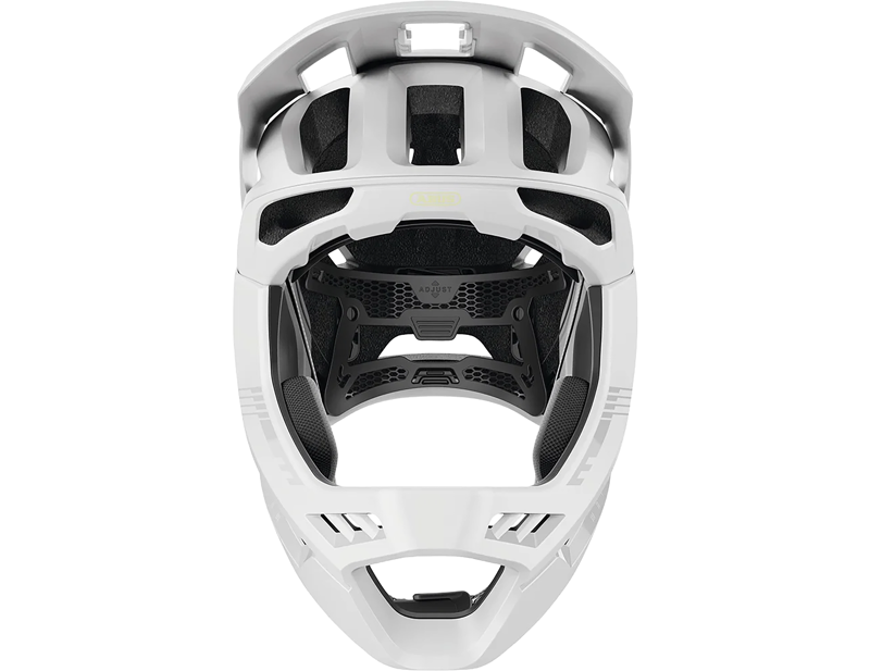 Abus Targon Full Face MTB Helmet in Lemon White-2