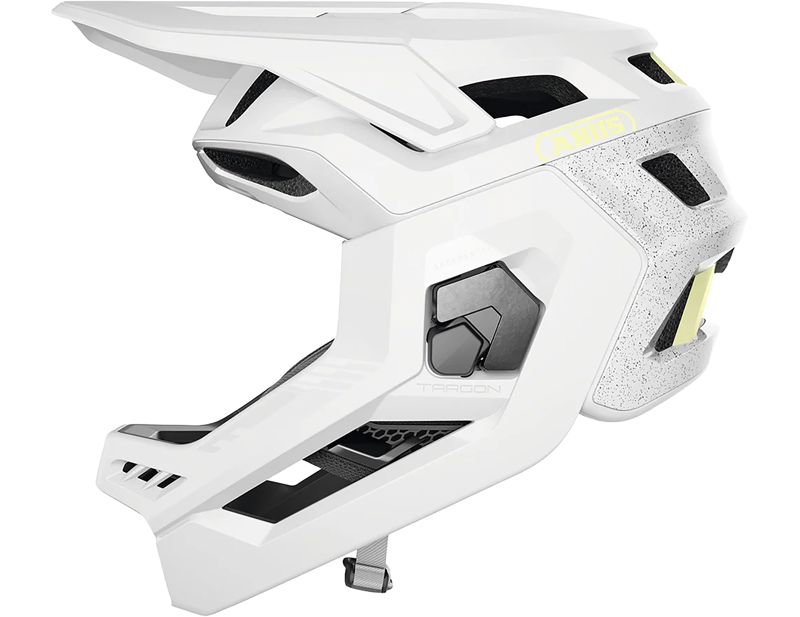 Abus Targon Full Face MTB Helmet in Lemon White-1