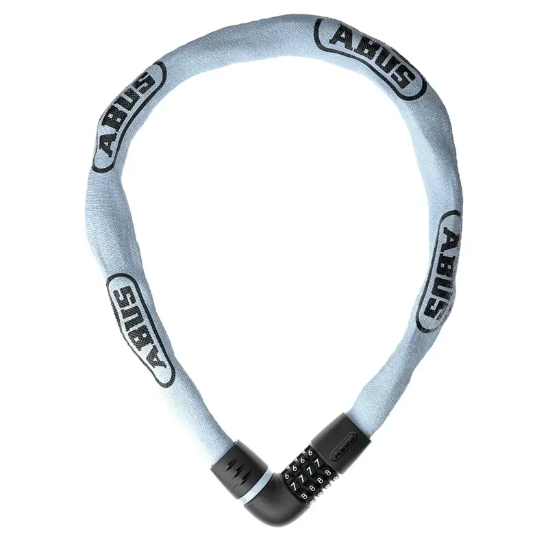 Balfes Bikes Abus ABUS Tresor 6807C 110cm Chain Bike Lock in Light Blue | Free postage over £30, £10 off first order, price match & 0% finance.