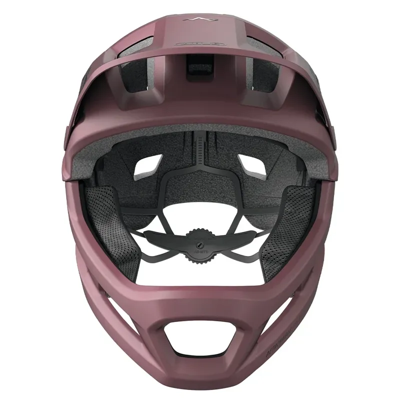 Abus YouDrop FF Kids Full-Face Mountain Bike Helmet in Blush Red-1