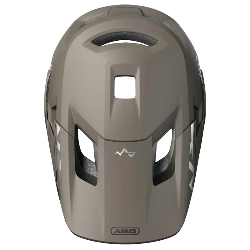 Abus YouDrop FF Kids Full-Face Mountain Bike Helmet in Dust Grey-5