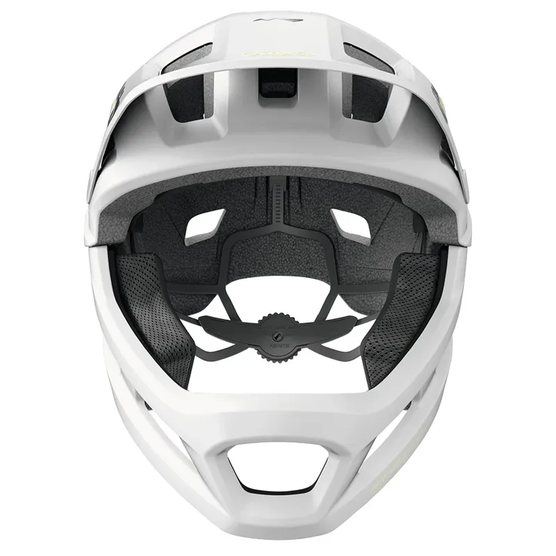 Abus YouDrop FF Kids Full-Face Mountain Bike Helmet in Lemon White-1