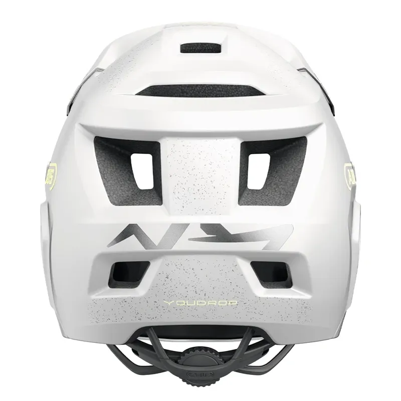 Abus YouDrop FF Kids Full-Face Mountain Bike Helmet in Lemon White-4