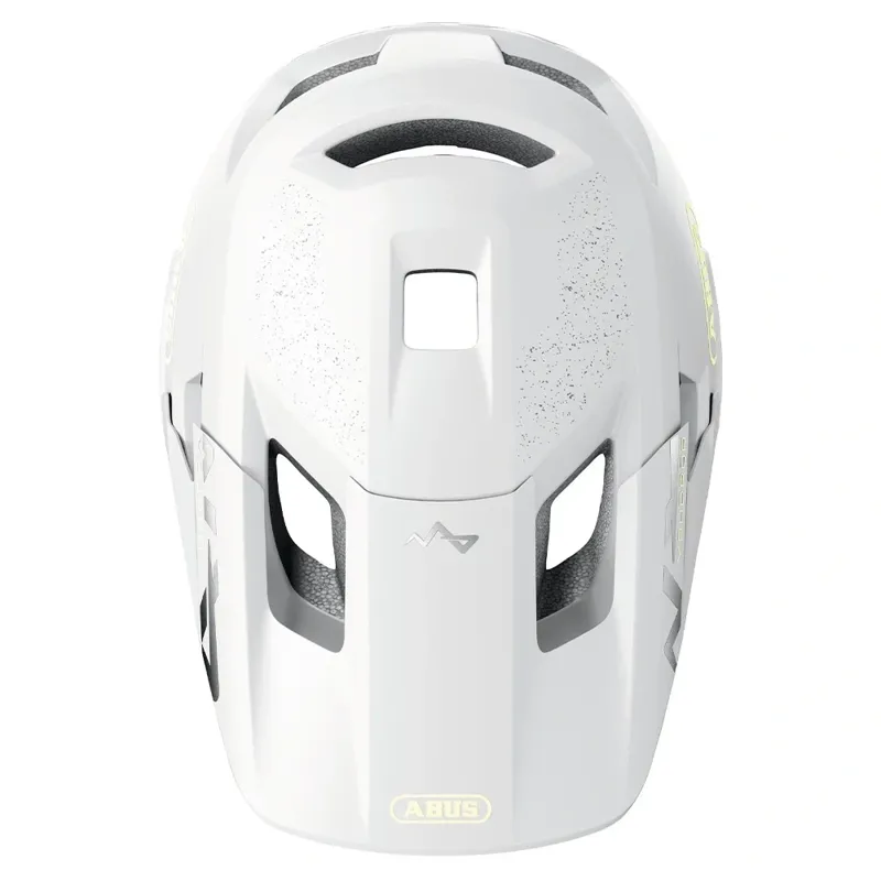 Abus YouDrop FF Kids Full-Face Mountain Bike Helmet in Lemon White-5