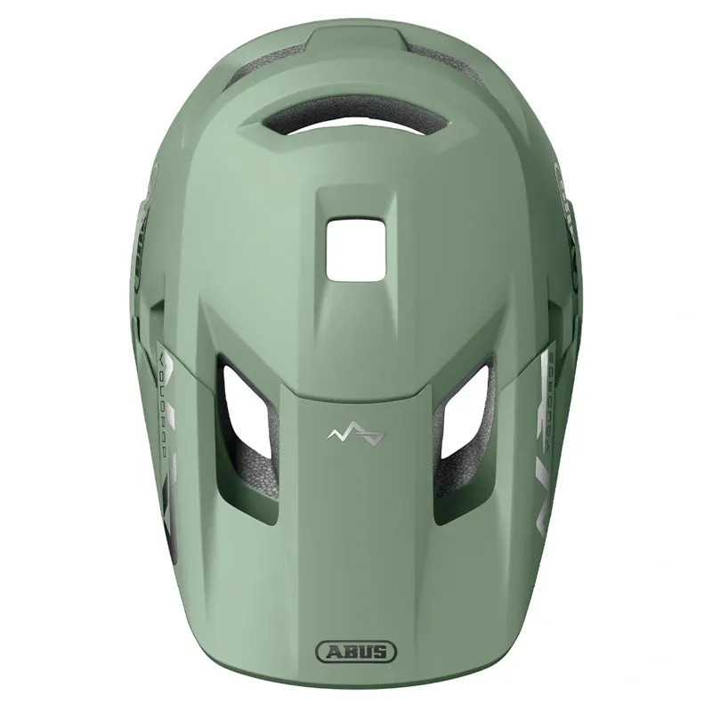 Abus YouDrop FF Kids Full-Face Mountain Bike Helmet in Mist Green-5