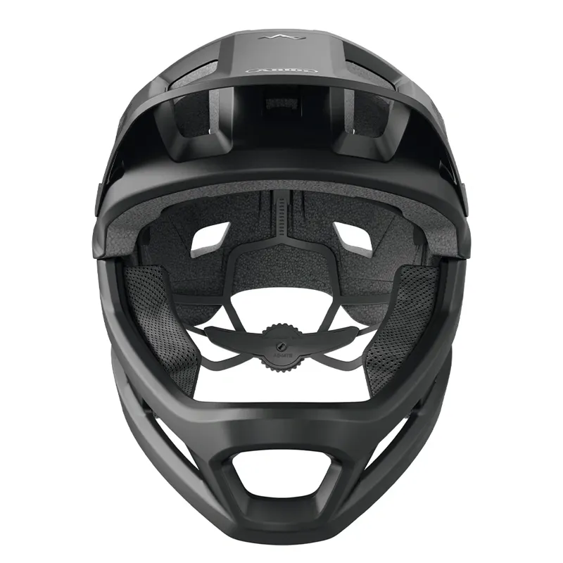 Abus YouDrop FF Kids Full-Face Mountain Bike Helmet in Muted Black-1