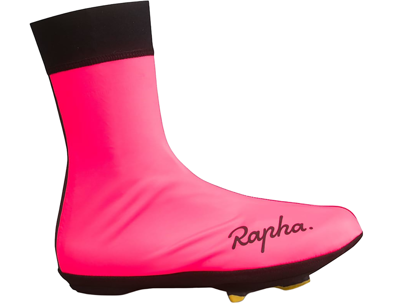 Rapha Wet Weather Overshoes in High-Vis Pink