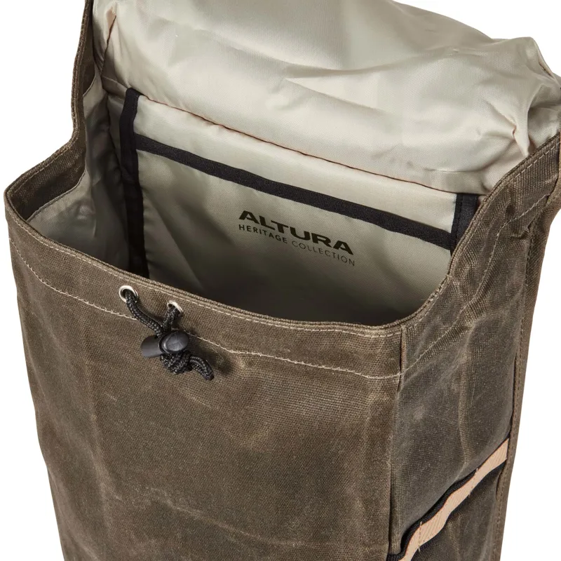 Altura Heritage 16L Single Pannier in Olive-3