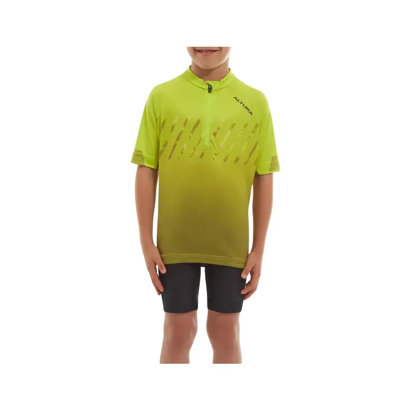 Balfes Bikes Altura Kids Airstream Short Sleeve Cycling Jersey in Lime | Free postage over £30, £10 off first order, price match & 0% finance.