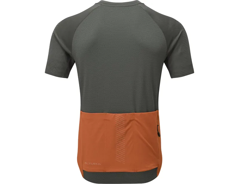 Altura Endurance Short Sleeve Cycling Jersey in Carbon/Rust-1