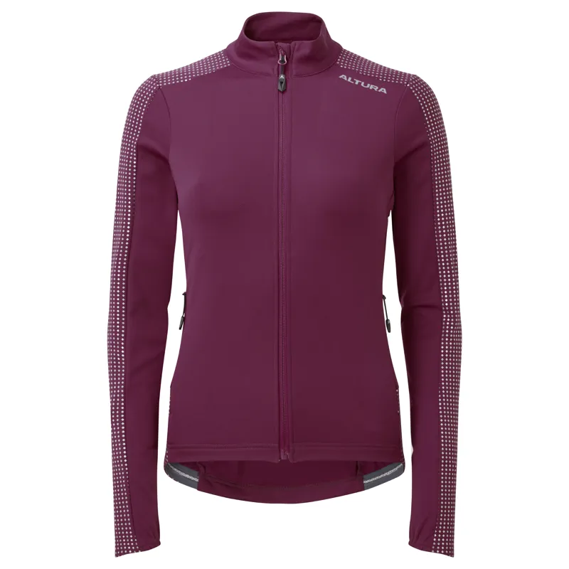 Altura Nightvision Women's Long Sleeve Jersey in Dark Pink-2