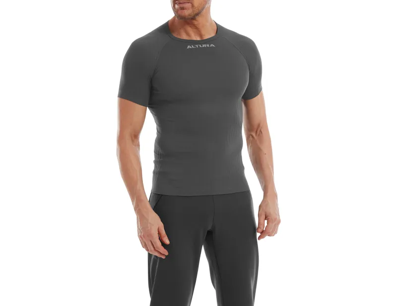 Altura Tempo Seamless Short Sleeve Baselayer in Charcoal-2