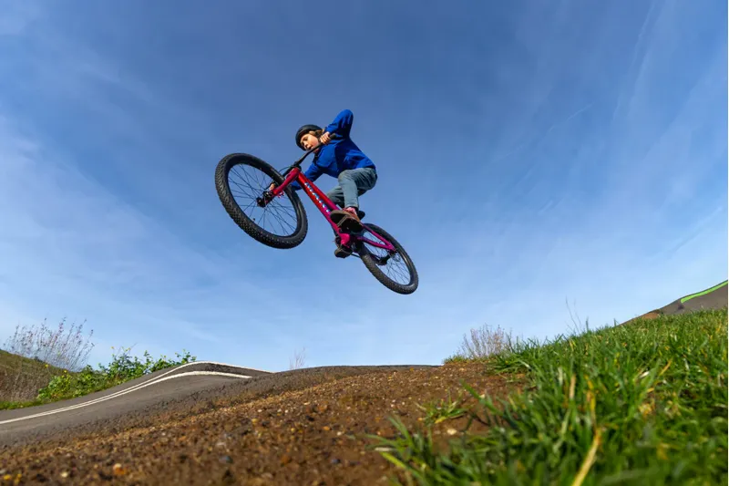 Marin Alcatraz Jr 24 inch wheel Dirt Jump Hardtail Mountain Bike 2026 in Red Pink-4