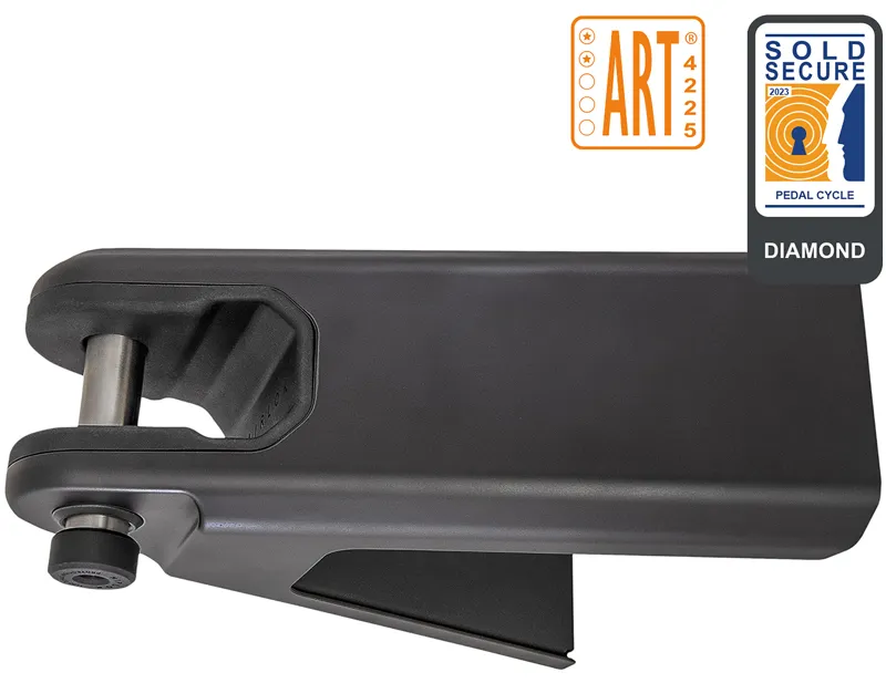 Hiplok Airlok Wall Mounted Lock/Hanger in Black