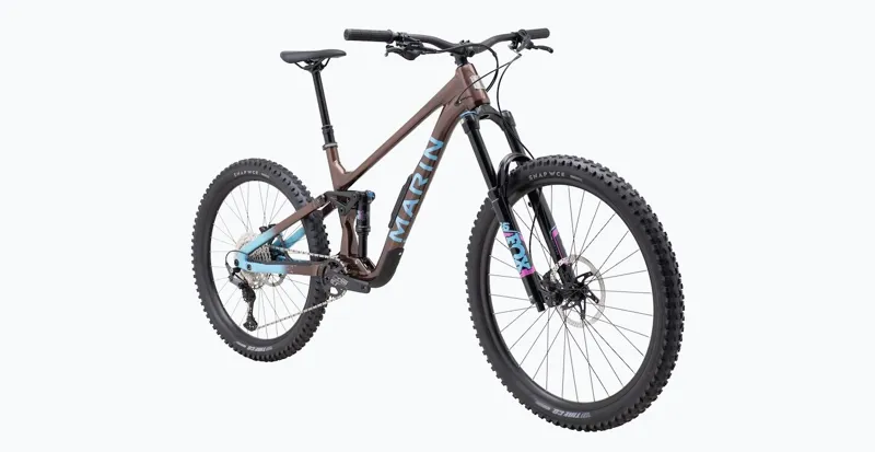 Marin Alpine Trail 1 Full Suspension Mountain Bike 2026 in Brown/Blue-1
