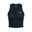 Rapha Women's Cropped Zip Tank Top in Dark Navy/White