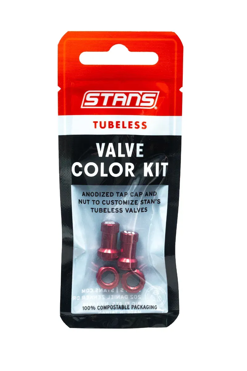 Stans Tubeless Valve Colour Kit in Red-2