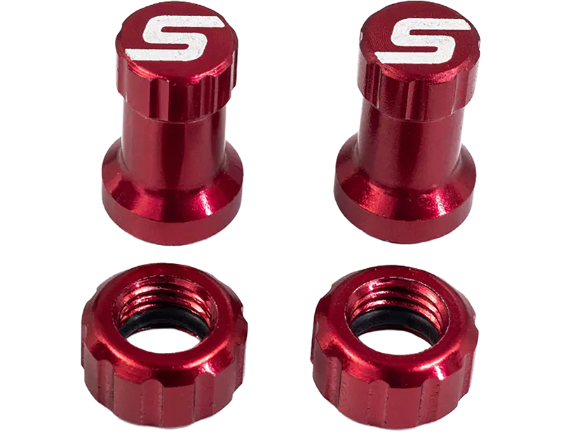 Balfes Bikes Stan's Notubes Stans Tubeless Valve Colour Kit in Red | Free postage over £30, £10 off first order, price match & 0% finance.