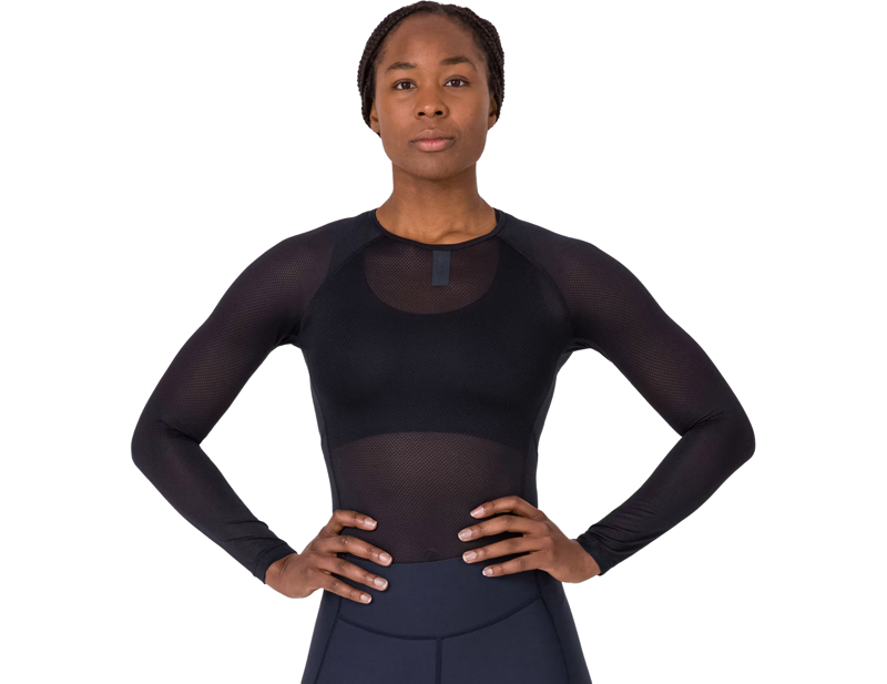 Rapha Women's Long Sleeve Lightweight Base Layer in Black-2
