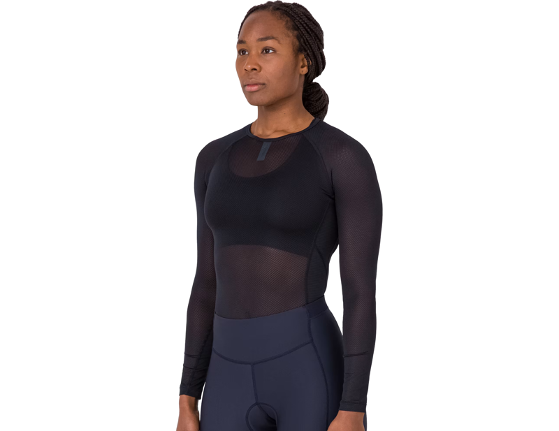 Rapha Women's Long Sleeve Lightweight Base Layer in Black-3