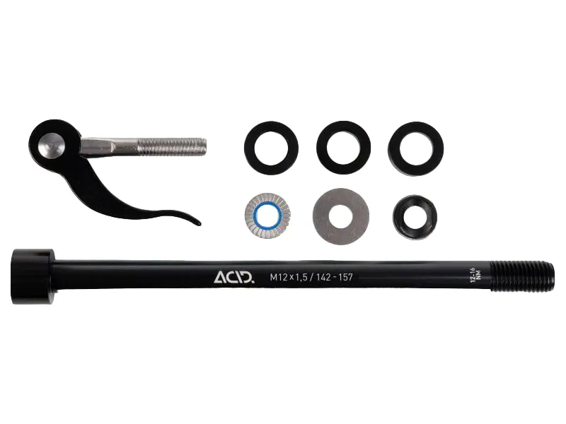 Acid Thru Axle M12x1.5 142-157mm For Bike Trailer in Black-1