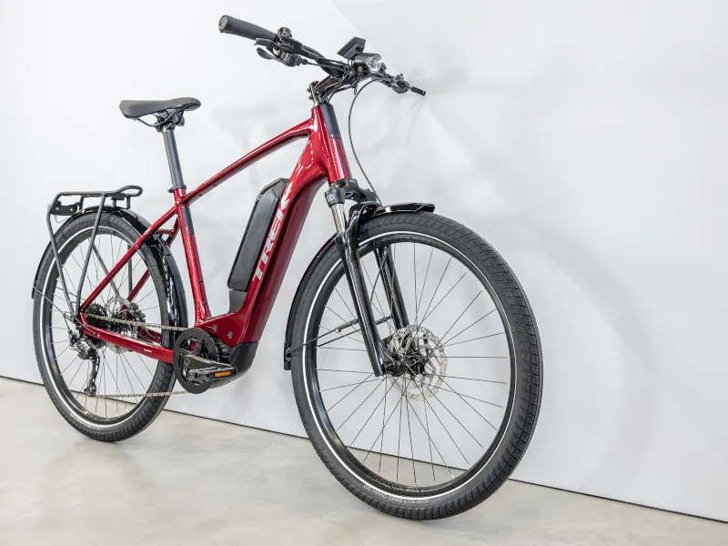 Trek Allant+ 5 725wh Electric Hybrid Bike 2023 in Rage Red-1