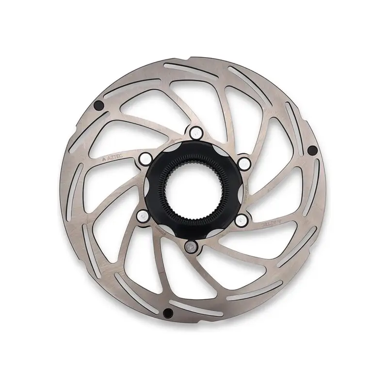 Balfes Bikes Aztec Fixed Stainless Steel Centre-Lock Disc Rotor 180mm in Silver | Free postage over £30, £10 off first order, price match & 0% finance.