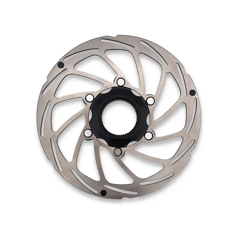 Balfes Bikes Aztec Fixed Stainless Steel Centre-Lock Disc Rotor 203mm in Silver | Free postage over £30, £10 off first order, price match & 0% finance.