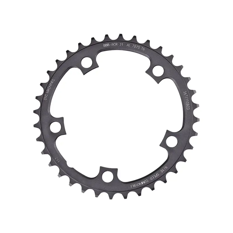 Balfes Bikes Bbb BBB CompactGear 2x9/10 110BCD 36T Chainring BCR-31 in Silver | Free postage over £30, £10 off first order, price match & 0% finance.