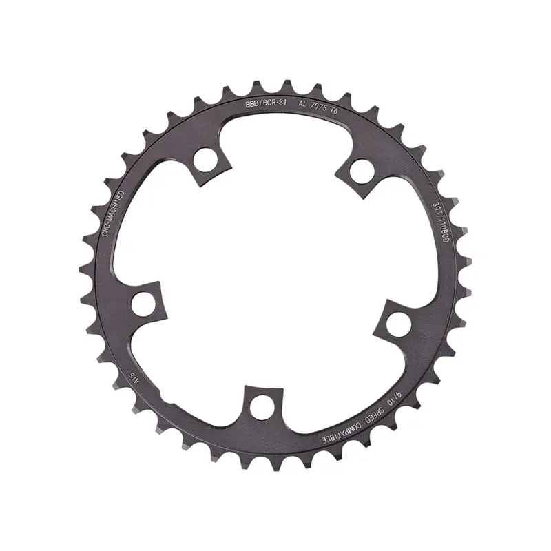 Balfes Bikes Bbb BBB CompactGear 2x9/10 110BCD 39T Chainring BCR-31 in Silver | Free postage over £30, £10 off first order, price match & 0% finance.