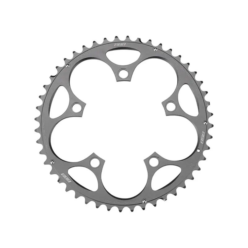 Balfes Bikes Bbb BBB CompactGear 2x9/10 110BCD 48T Chainring BCR-31 in Silver | Free postage over £30, £10 off first order, price match & 0% finance.