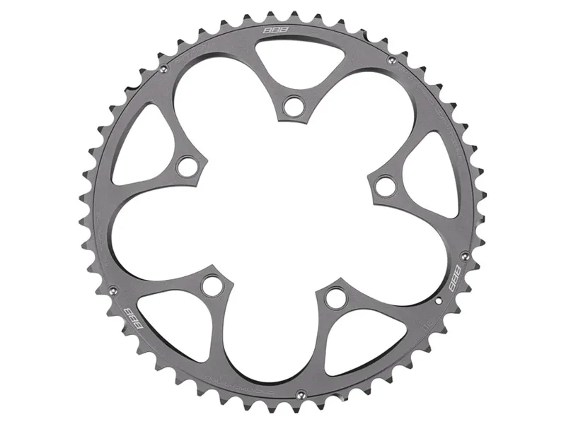 BBB CompactGear 2x9/10 110BCD 52T Chainring BCR-31 in Silver