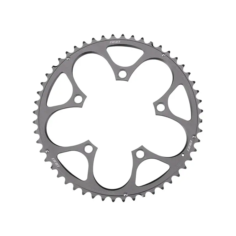 Balfes Bikes Bbb BBB CompactGear 2x9/10 110BCD 52T Chainring BCR-31 in Silver | Free postage over £30, £10 off first order, price match & 0% finance.