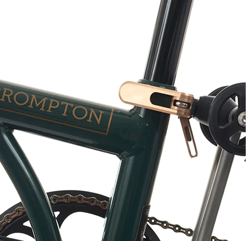 Brompton x Bremont x Cheaney P Line  Mid Explore 12 Speed Folding Bike 2024 in Black Green Gloss-6