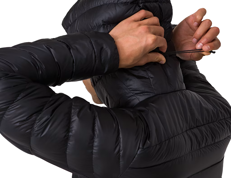 Rapha Explore Down Jacket in Black/Carbon Grey-4