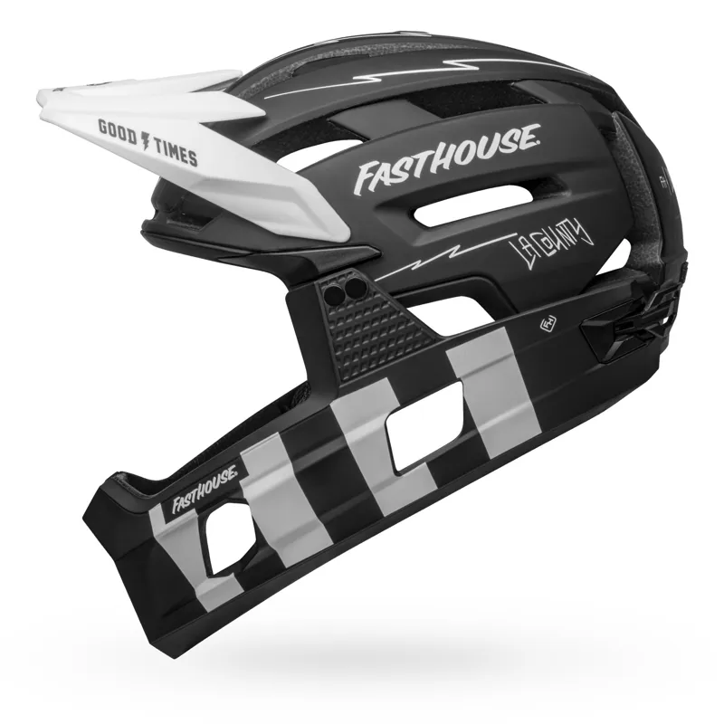 Bell Super Air R MIPS Mountain Bike Full Face Helmet in Black/White-4