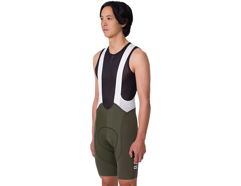 Rapha Pro Team Bib Shorts III Regular in Dark Green/White-3