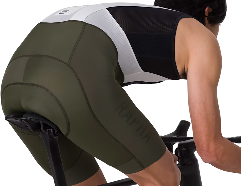 Rapha Pro Team Bib Shorts III Regular in Dark Green/White-4