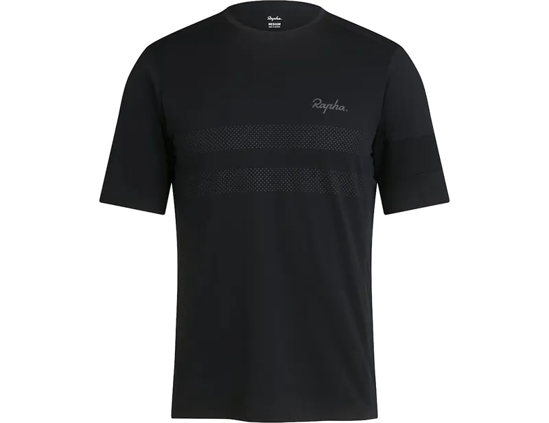 Rapha Explore Technical T-Shirt in Black/Carbon Grey