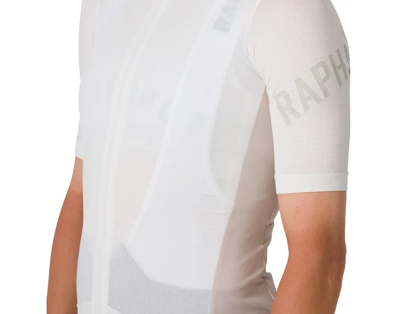 Rapha Women's Pro Team Training Short Sleeve Jersey in White Alyssum/Silver Gray-2