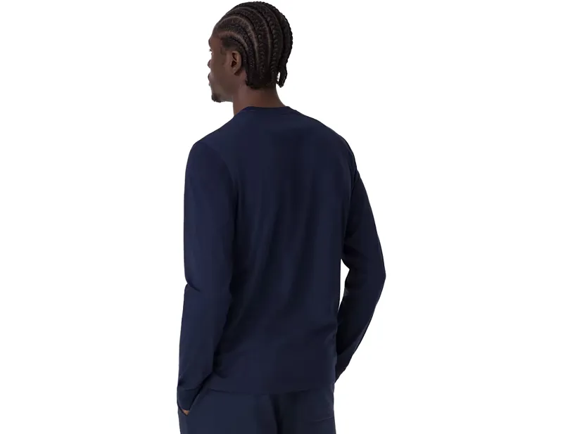 Rapha Long Sleeve Cotton T-Shirt in Dark Navy/Navy-3